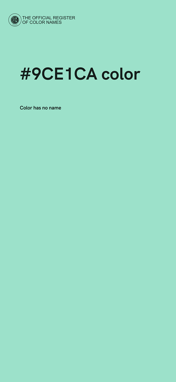 #9CE1CA color image
