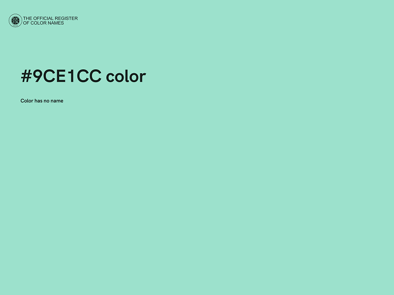 #9CE1CC color image