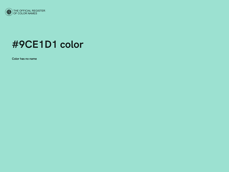 #9CE1D1 color image