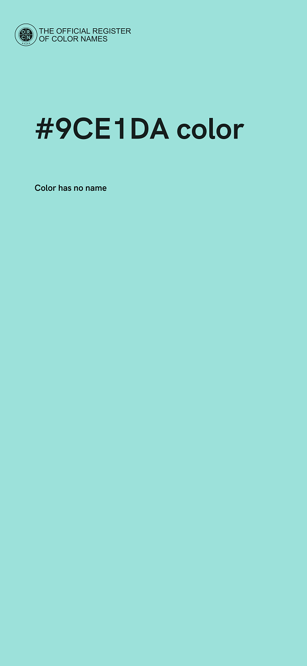 #9CE1DA color image