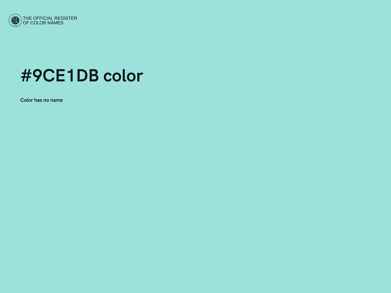 #9CE1DB color image