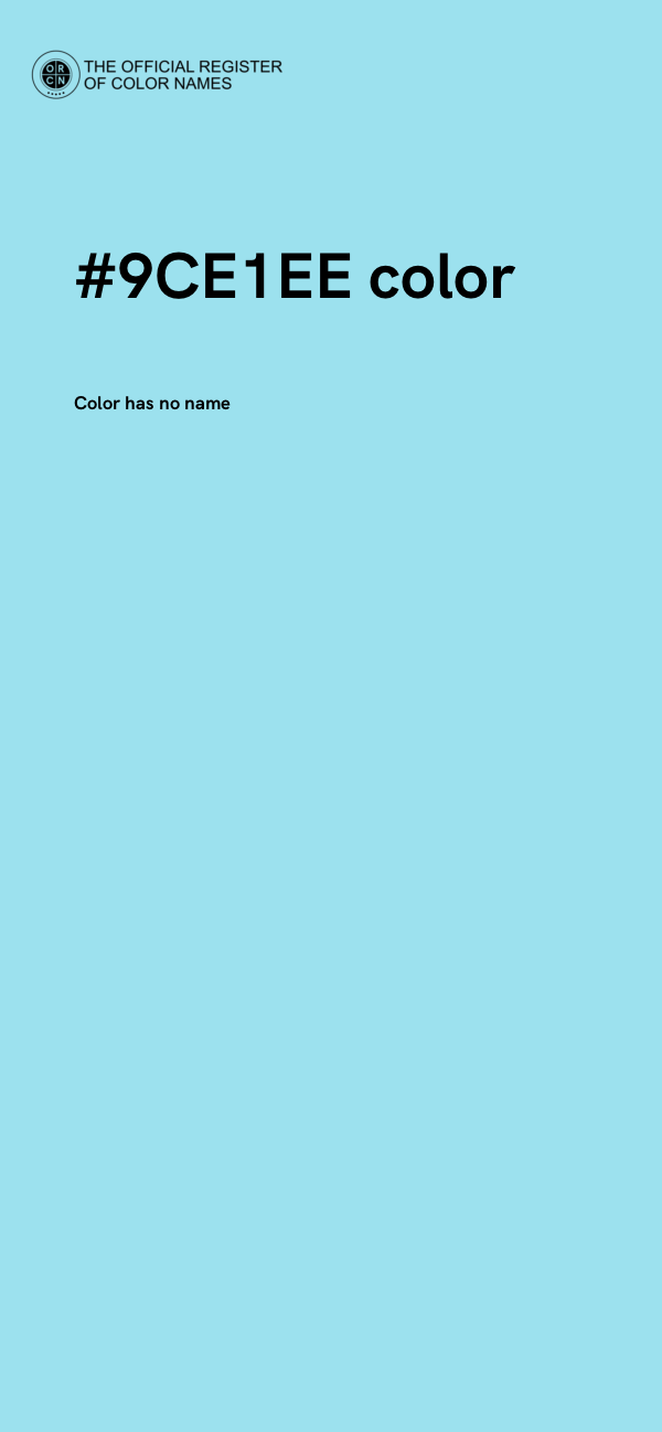 #9CE1EE color image