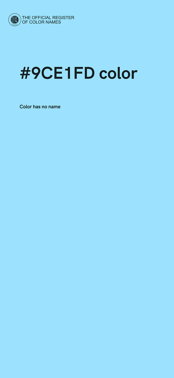 #9CE1FD color image