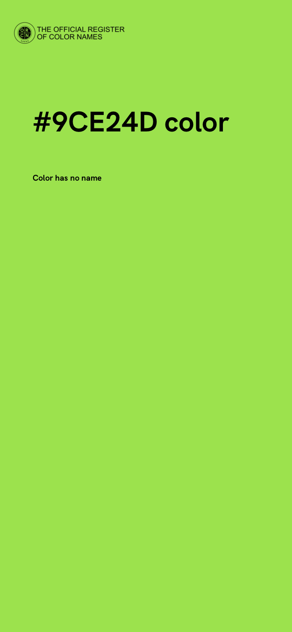 #9CE24D color image