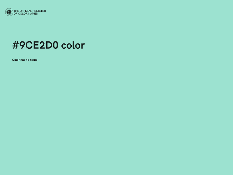 #9CE2D0 color image