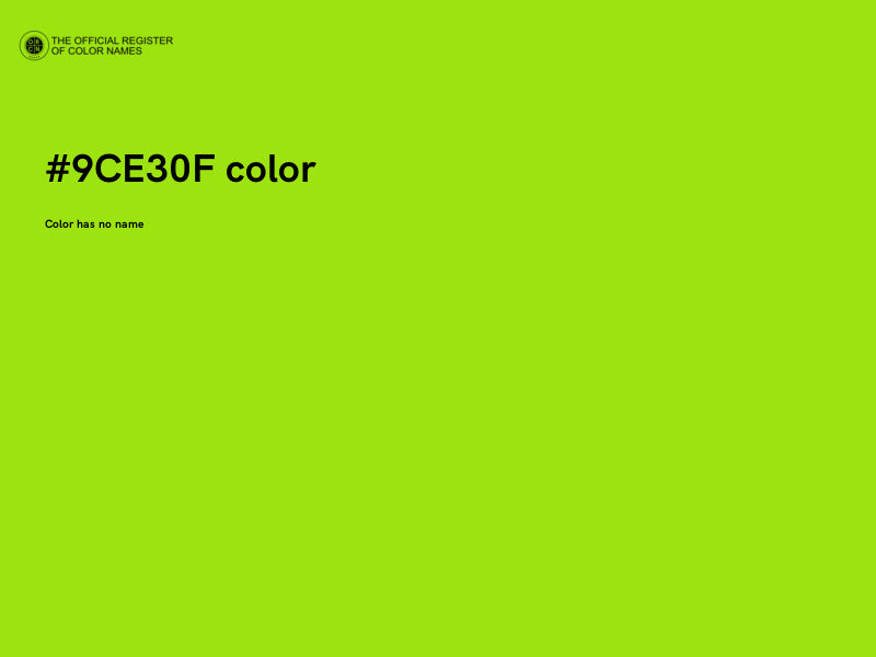 #9CE30F color image