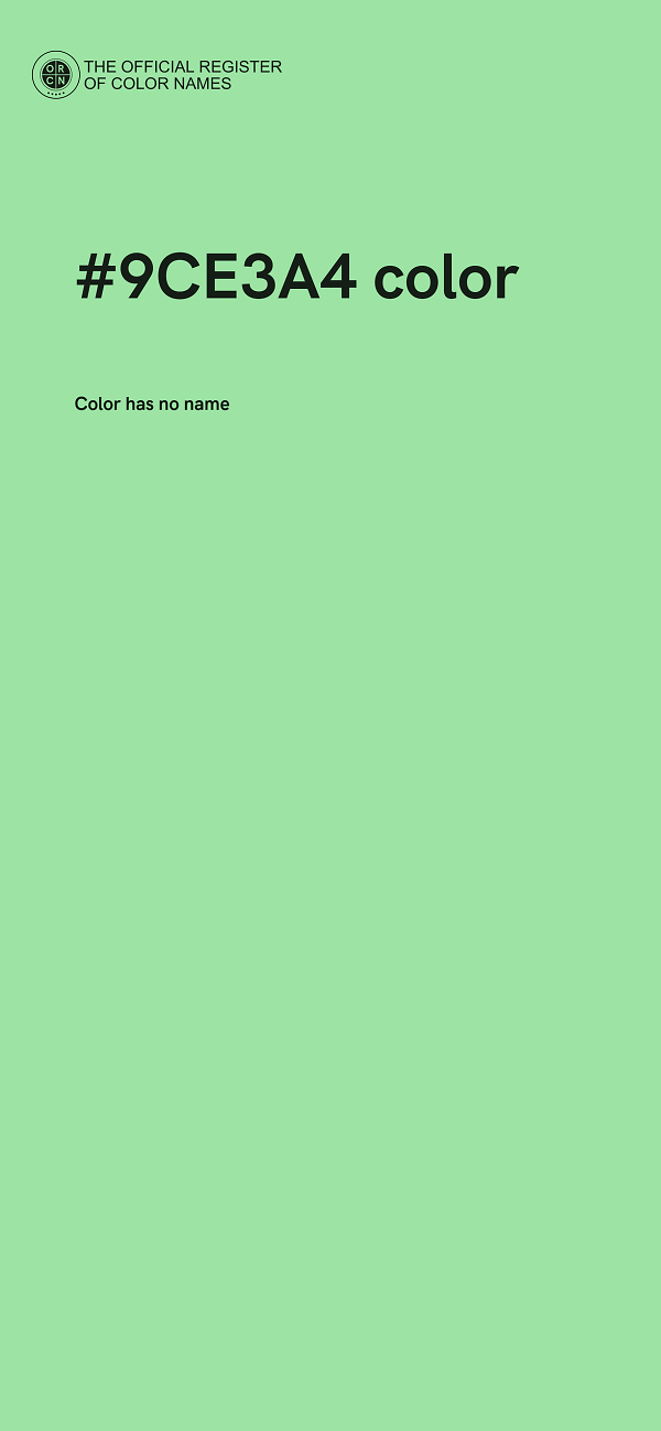 #9CE3A4 color image