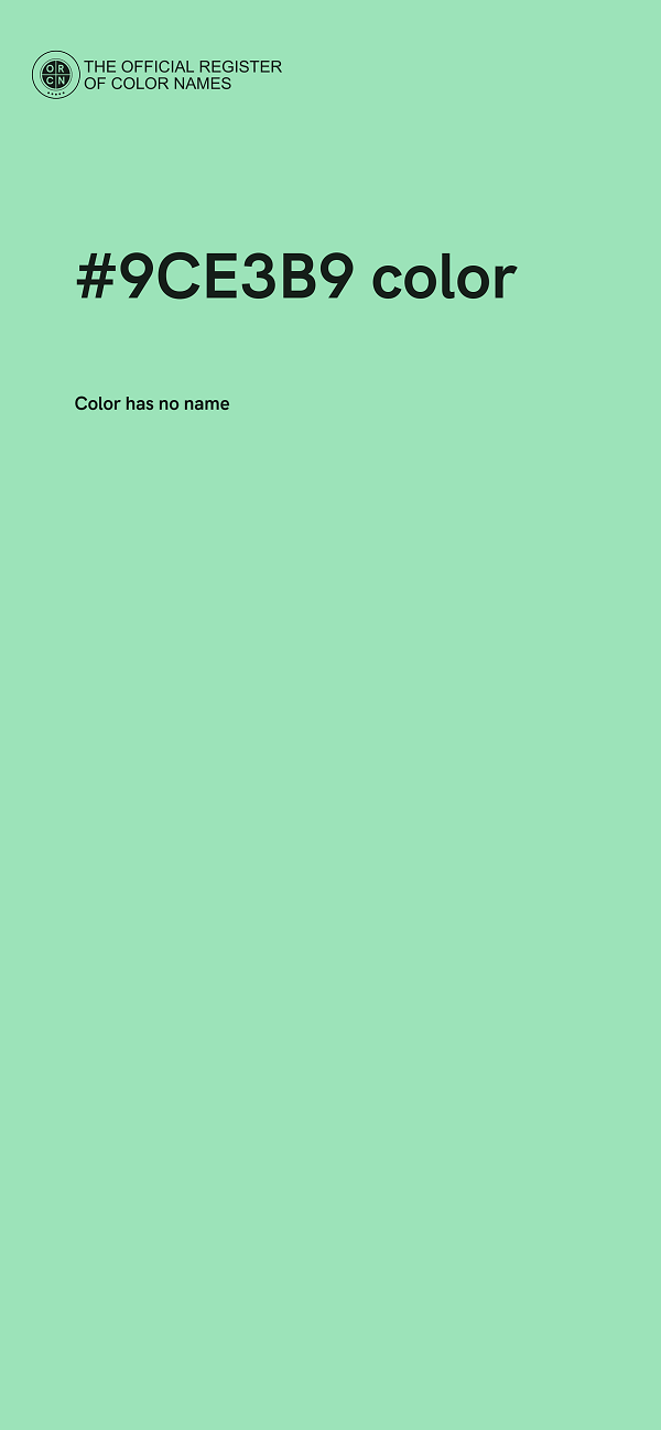 #9CE3B9 color image