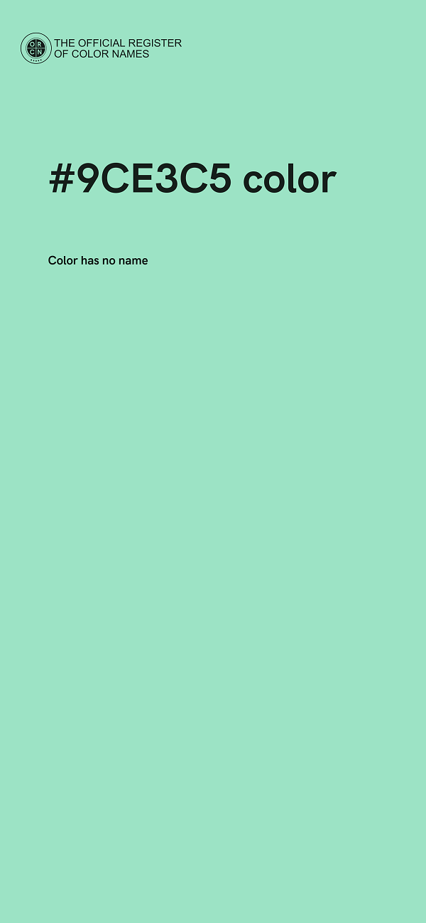 #9CE3C5 color image