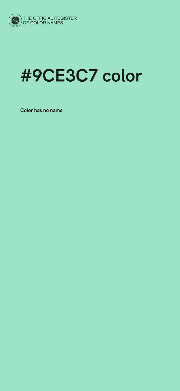 #9CE3C7 color image