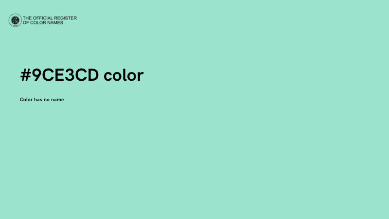 #9CE3CD color image