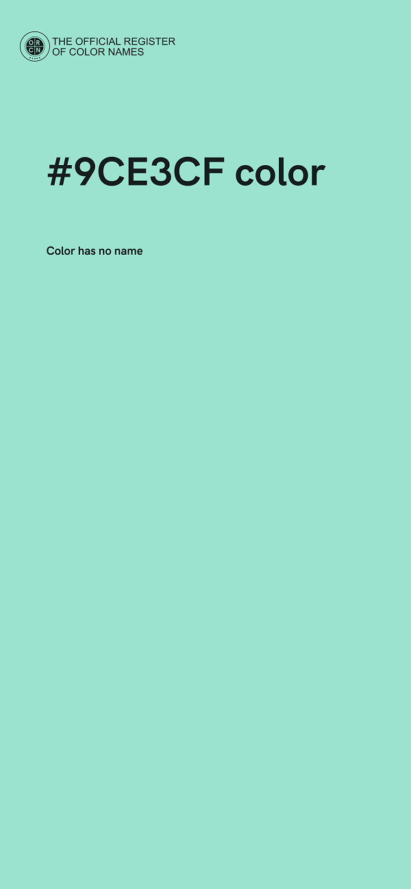 #9CE3CF color image