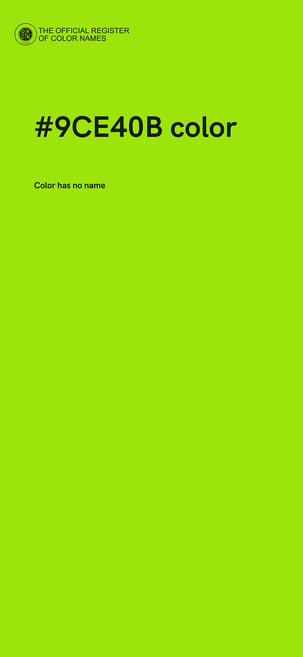 #9CE40B color image