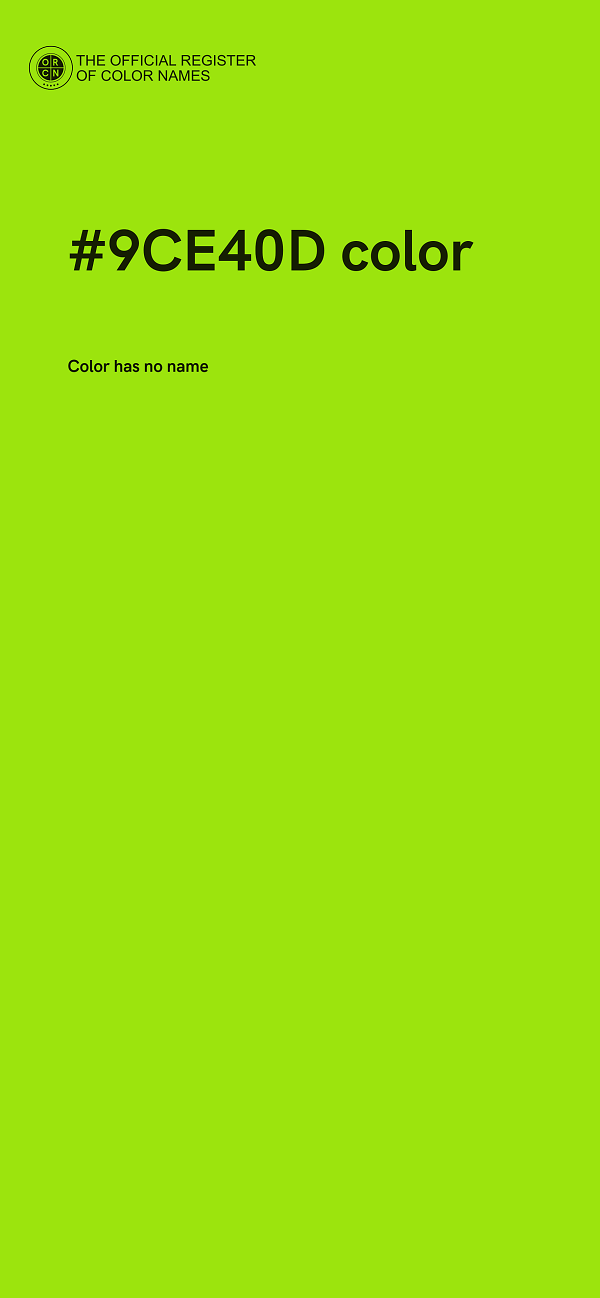 #9CE40D color image