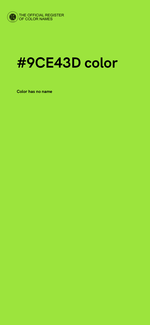 #9CE43D color image