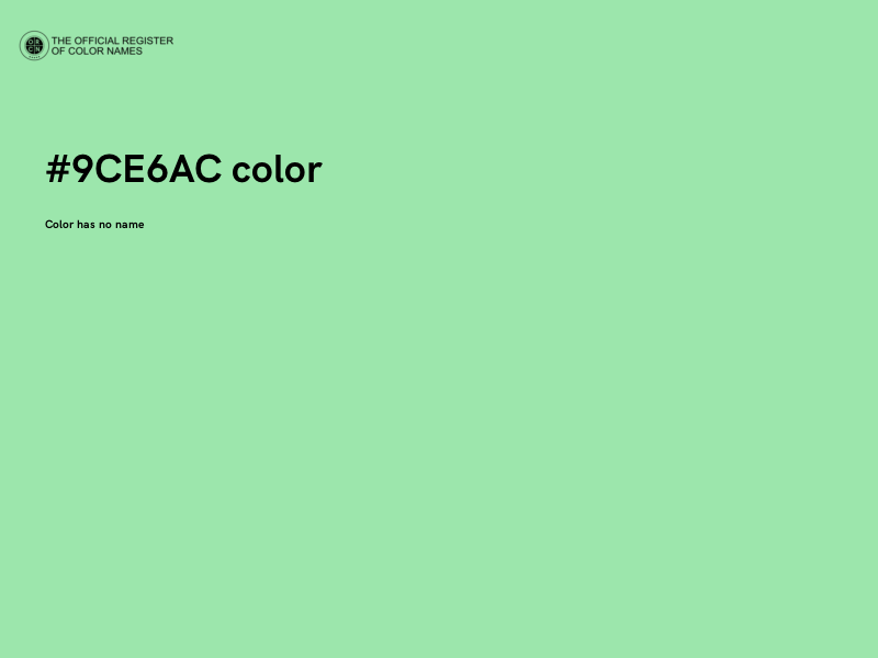 #9CE6AC color image