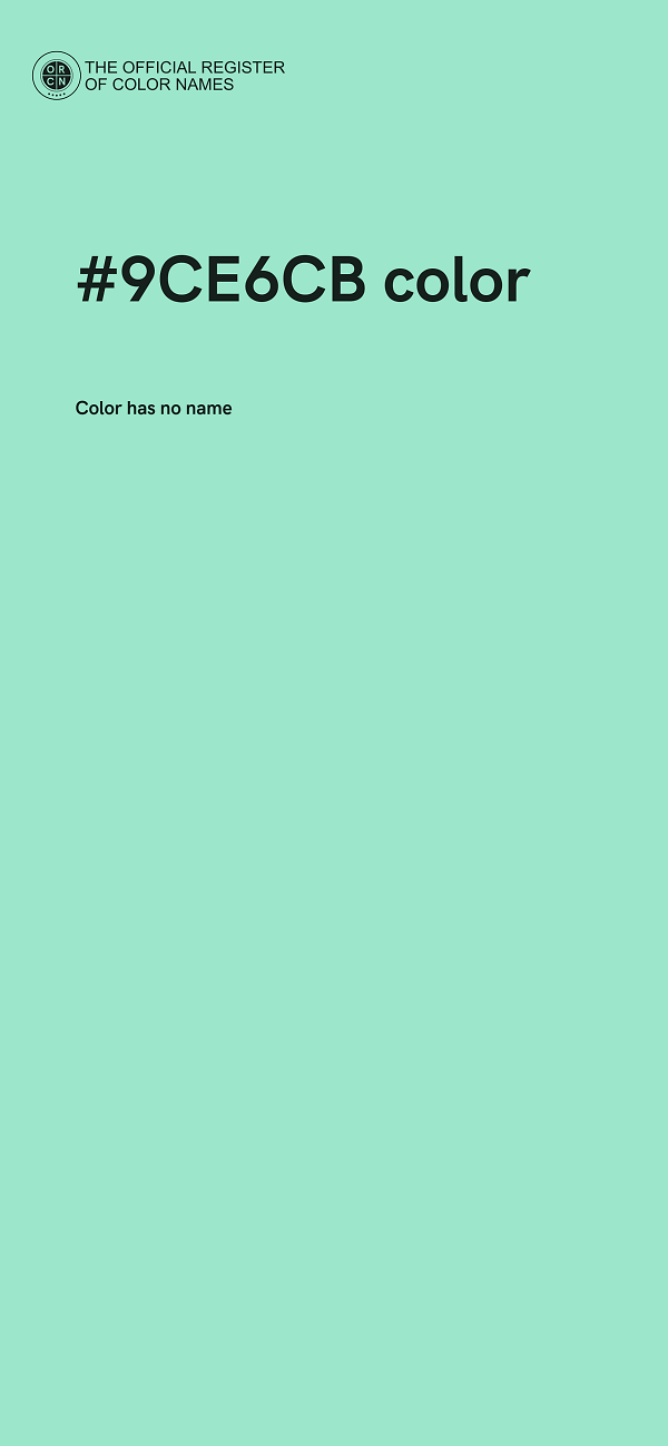 #9CE6CB color image