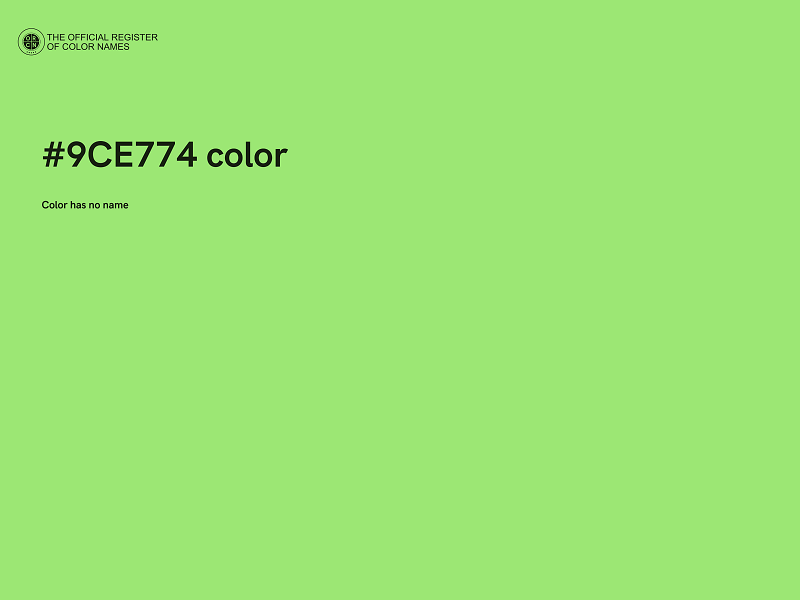 #9CE774 color image