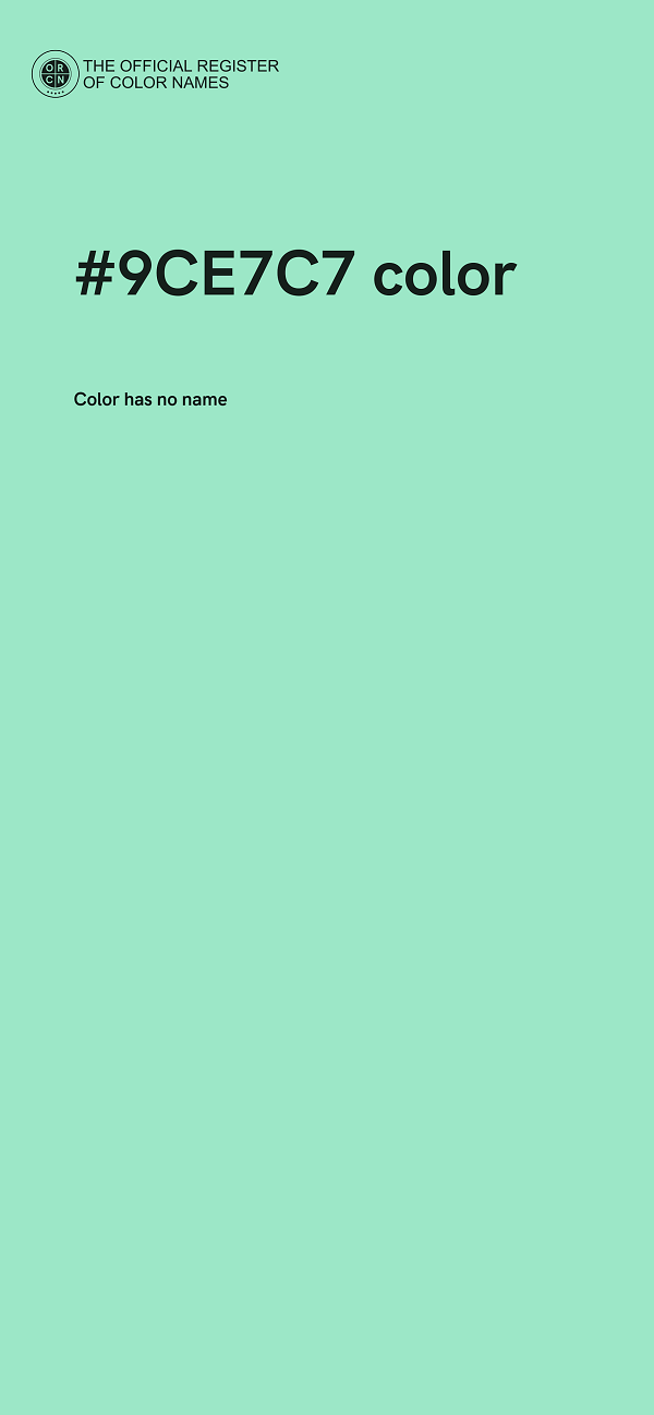 #9CE7C7 color image