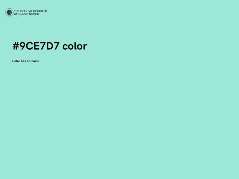 #9CE7D7 color image