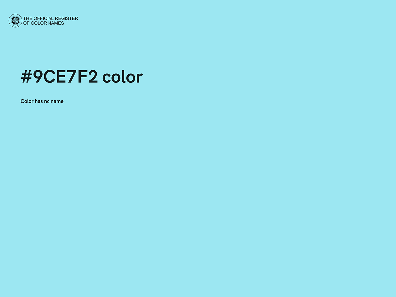 #9CE7F2 color image