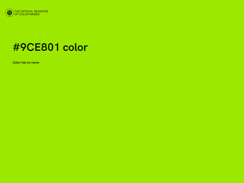 #9CE801 color image