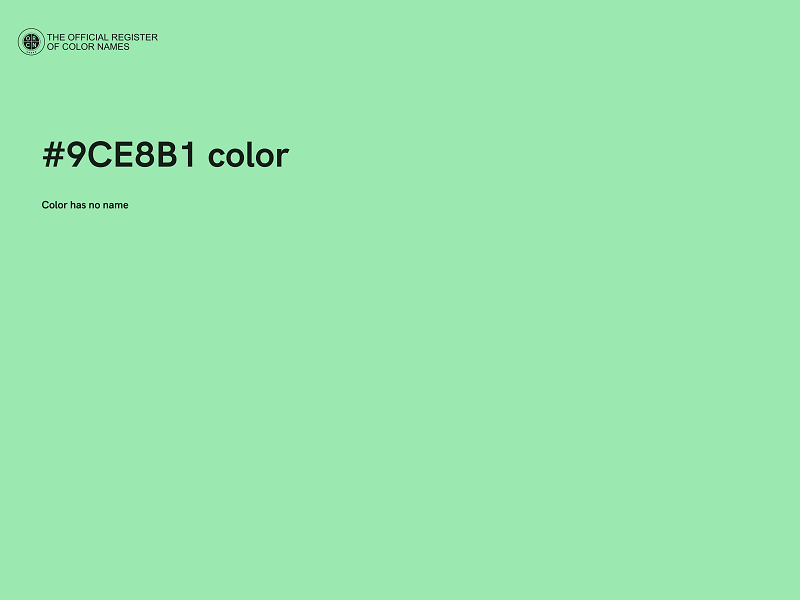 #9CE8B1 color image