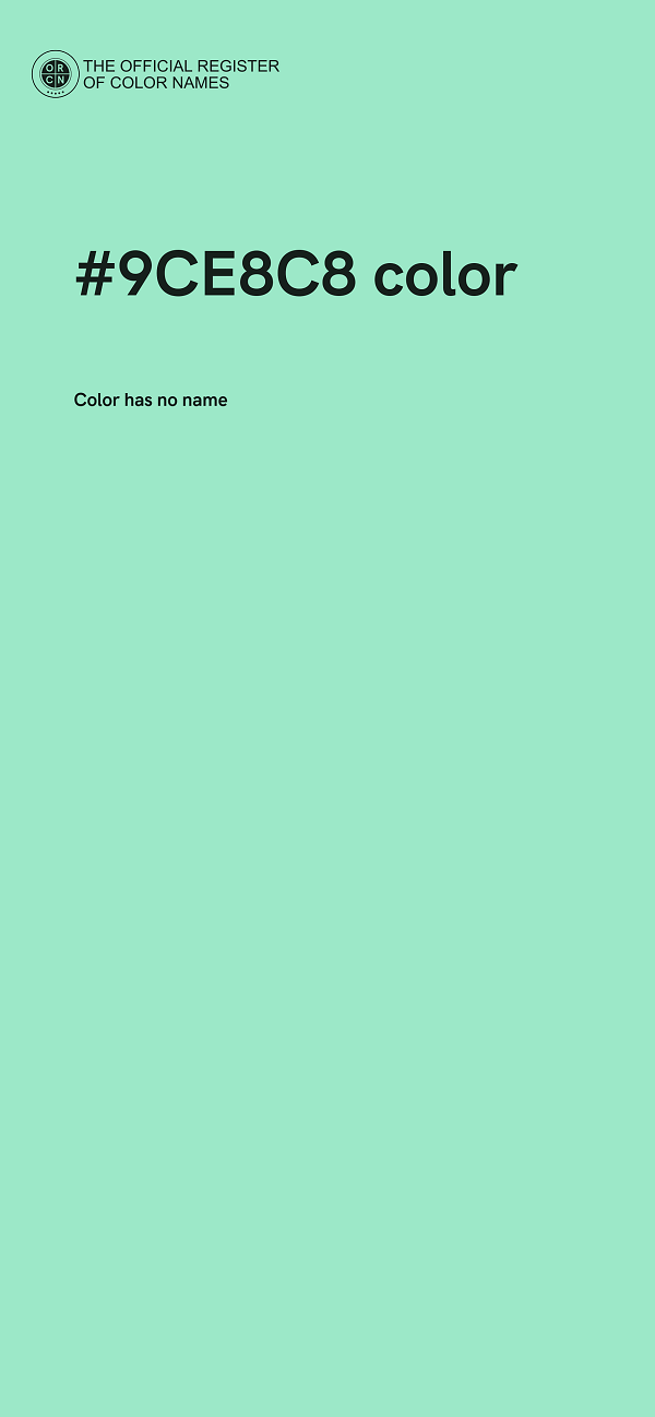 #9CE8C8 color image