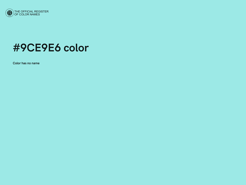 #9CE9E6 color image