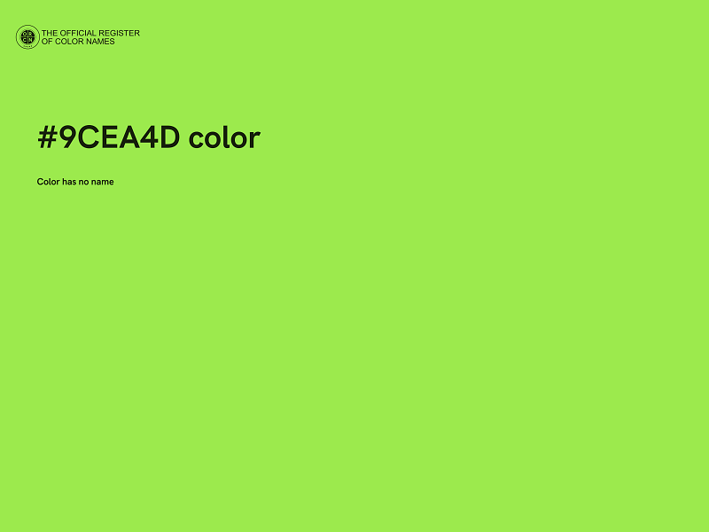 #9CEA4D color image