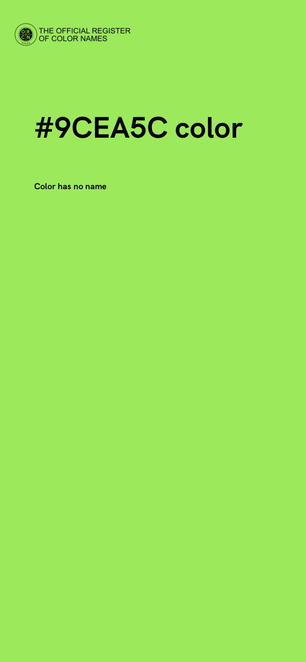 #9CEA5C color image