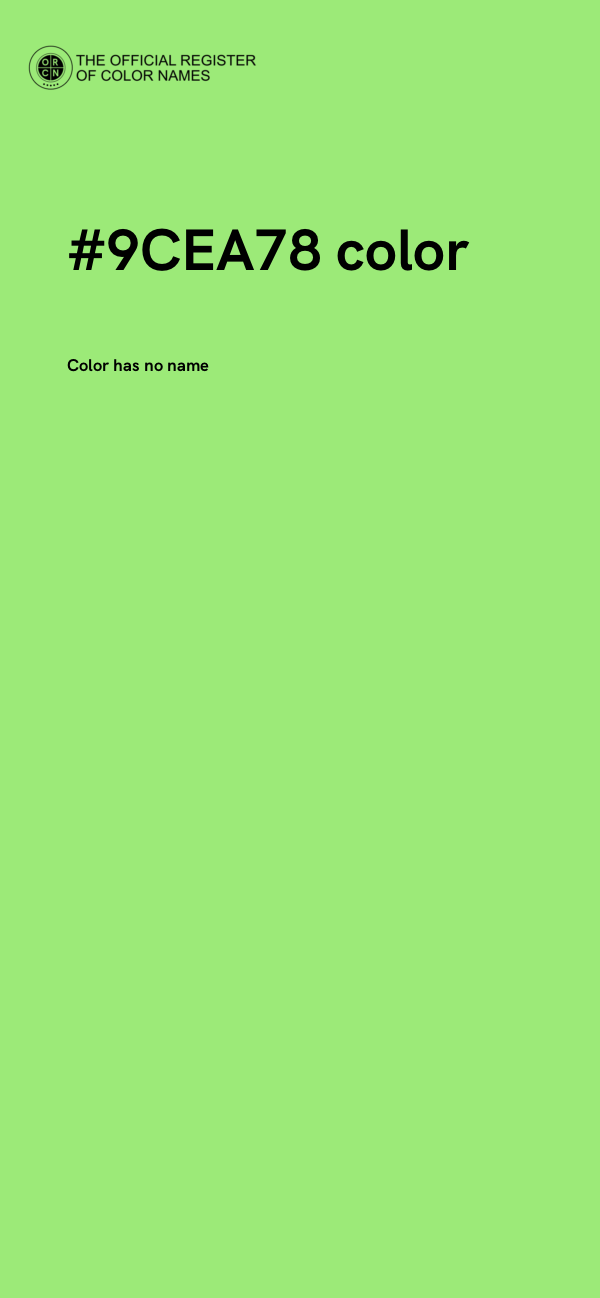 #9CEA78 color image