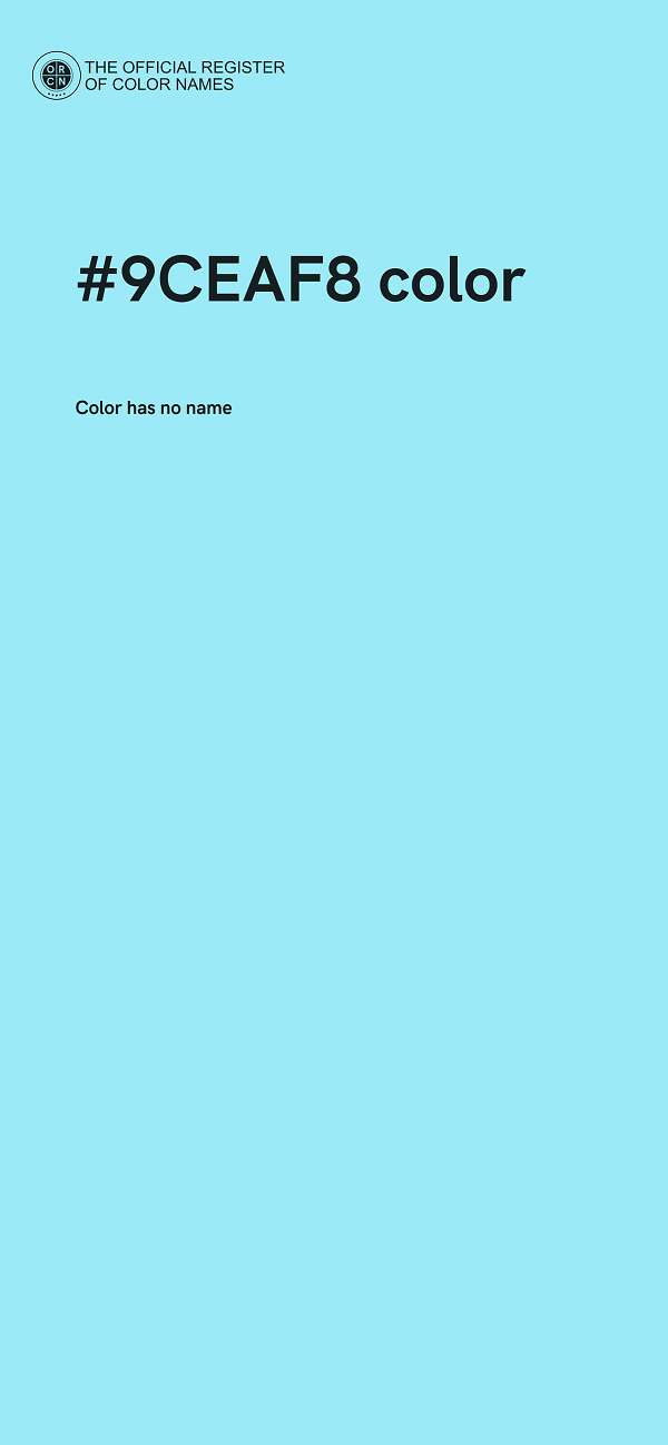 #9CEAF8 color image