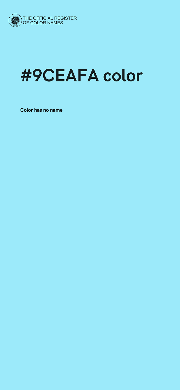 #9CEAFA color image