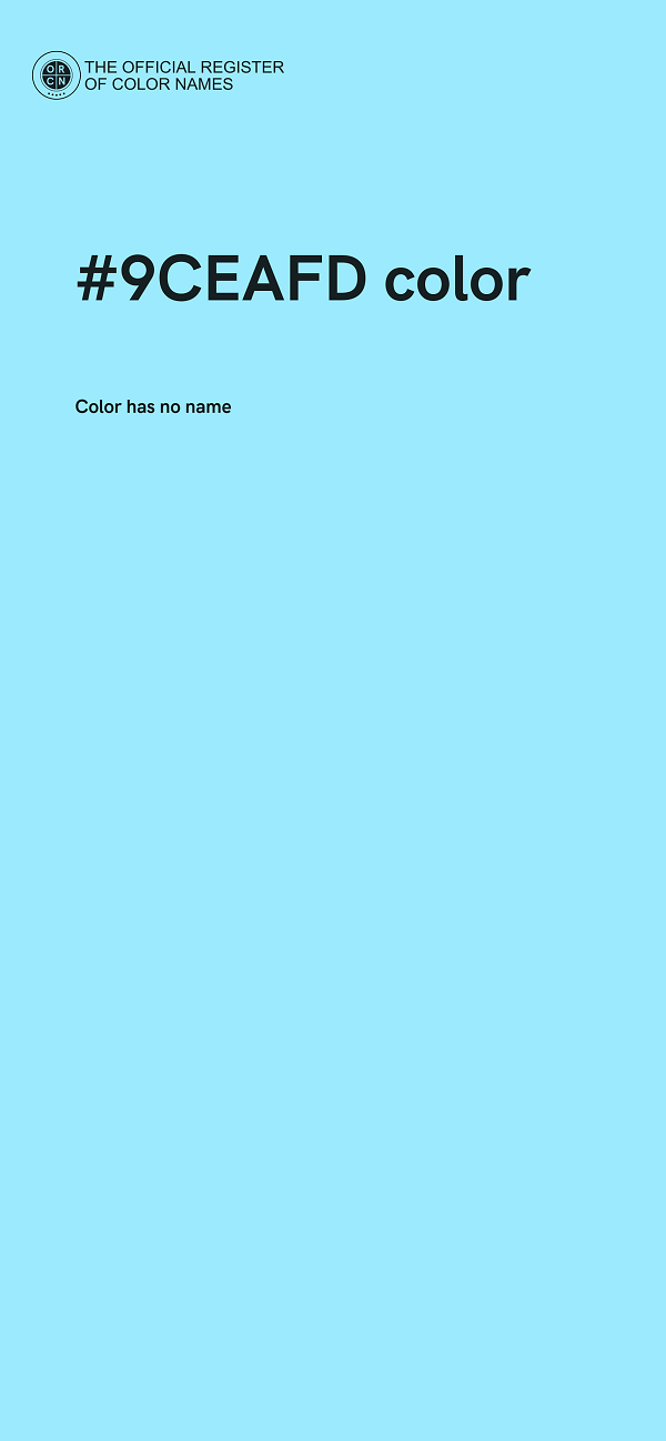#9CEAFD color image