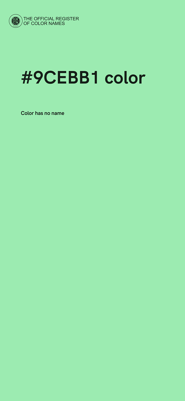 #9CEBB1 color image