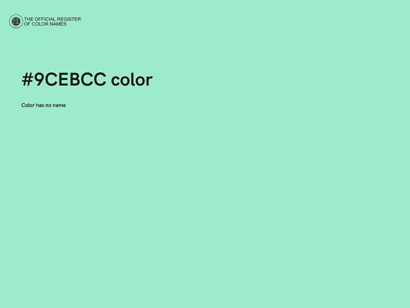 #9CEBCC color image
