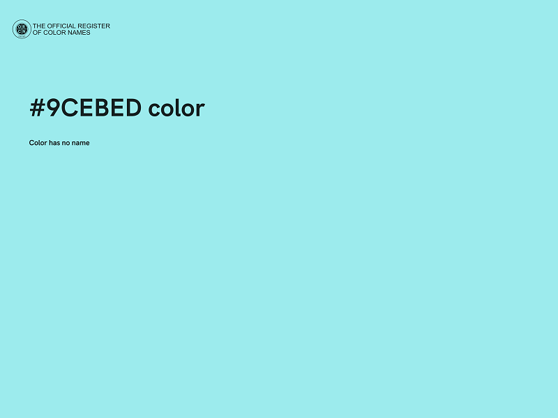 #9CEBED color image