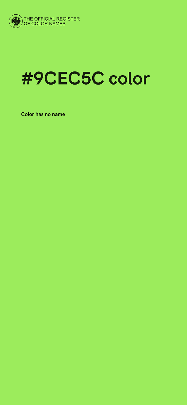 #9CEC5C color image
