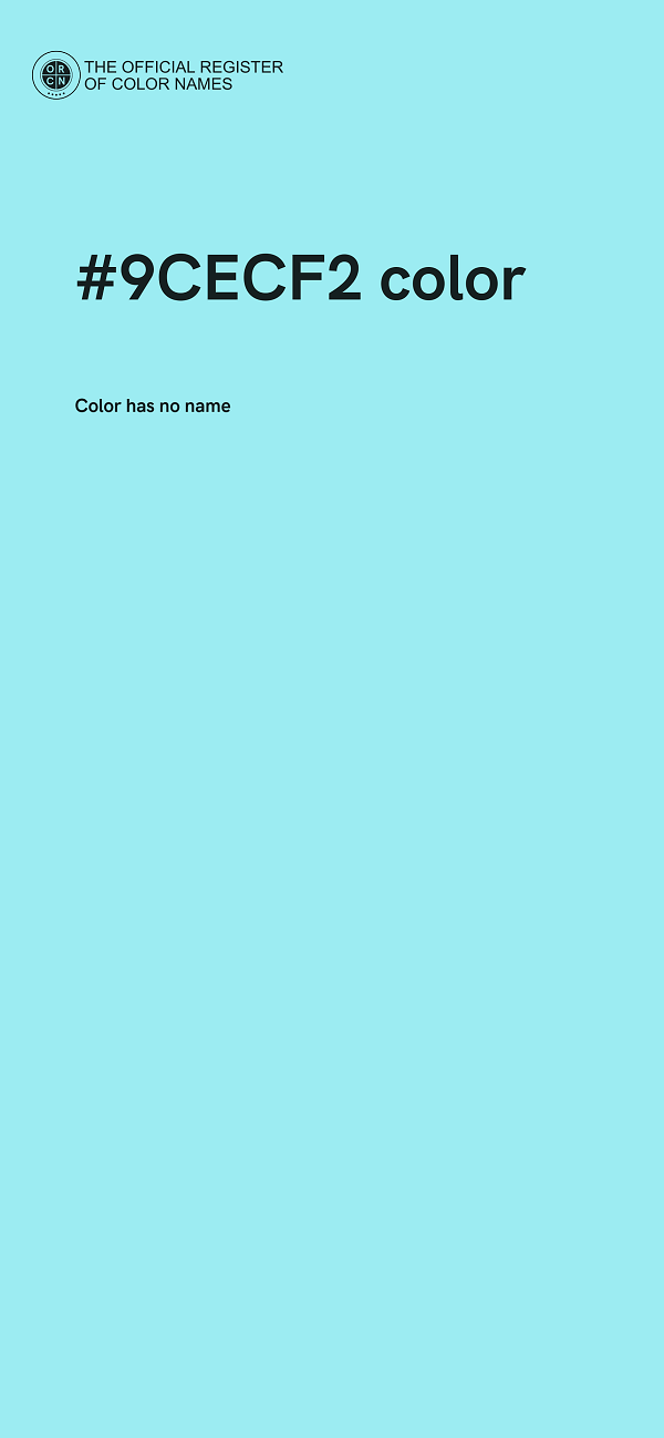 #9CECF2 color image