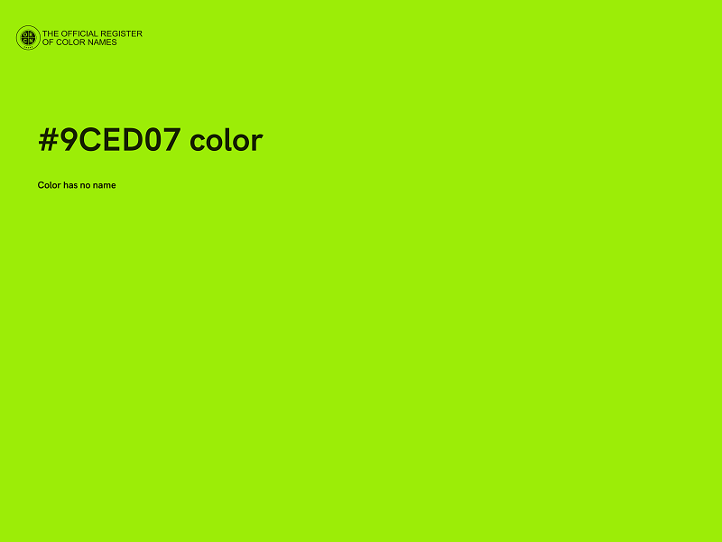 #9CED07 color image