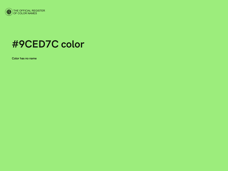 #9CED7C color image