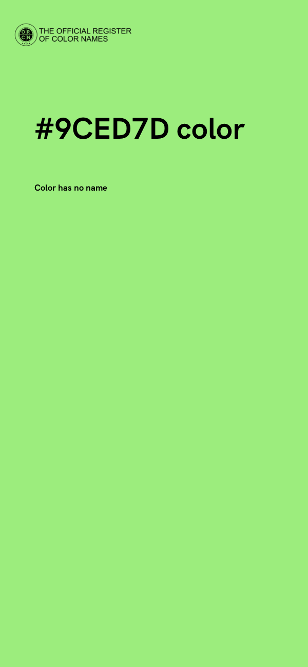 #9CED7D color image