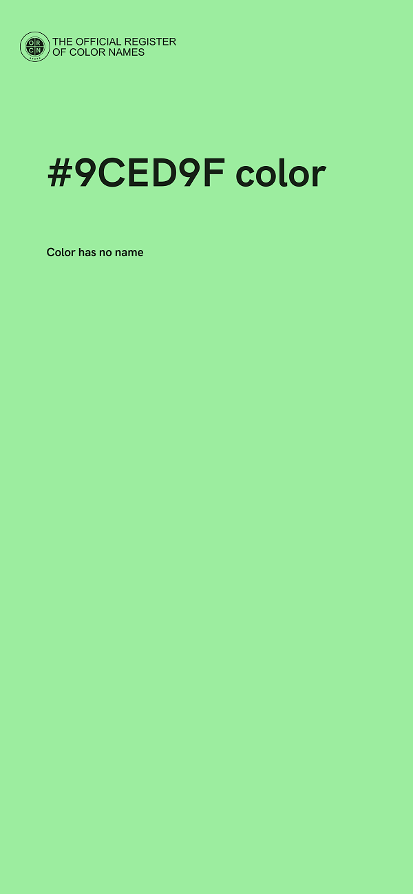 #9CED9F color image