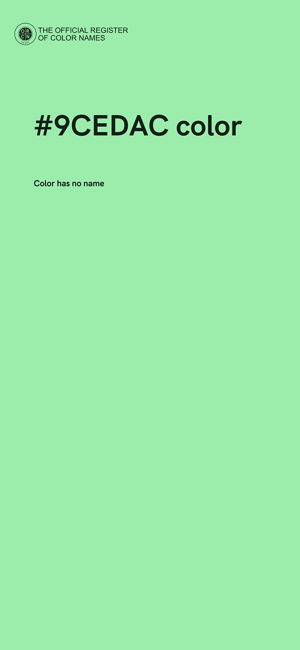 #9CEDAC color image
