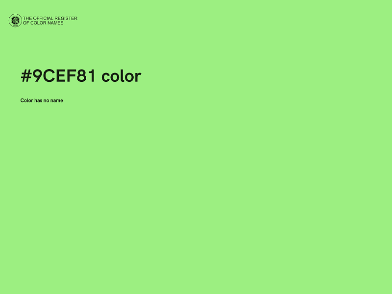 #9CEF81 color image