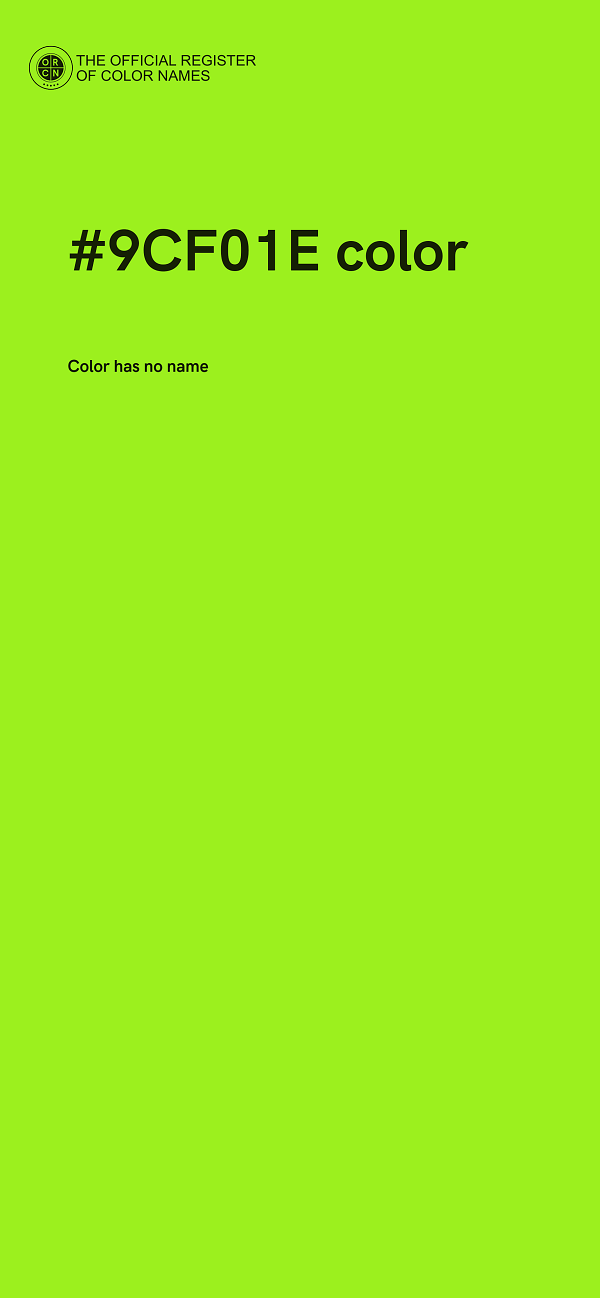 #9CF01E color image
