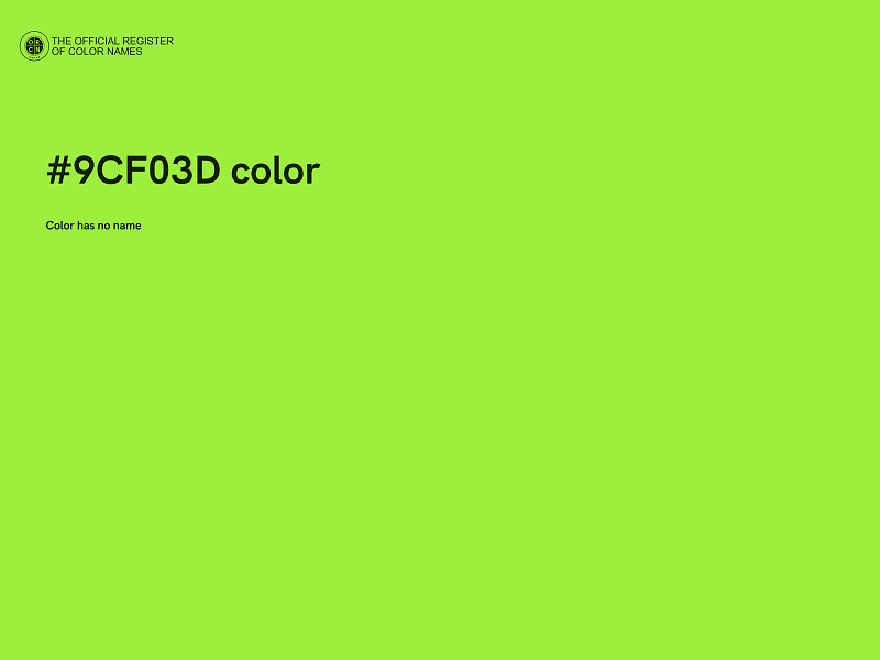 #9CF03D color image