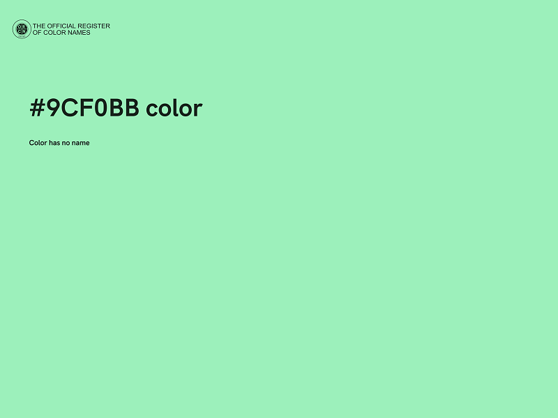 #9CF0BB color image