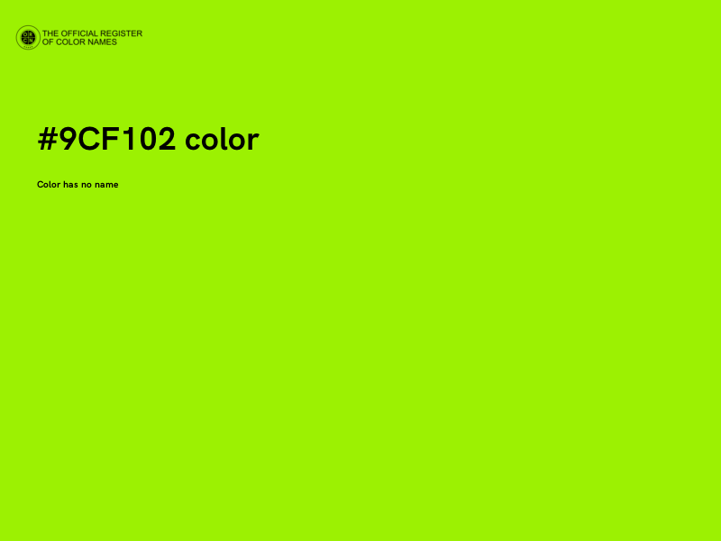 #9CF102 color image